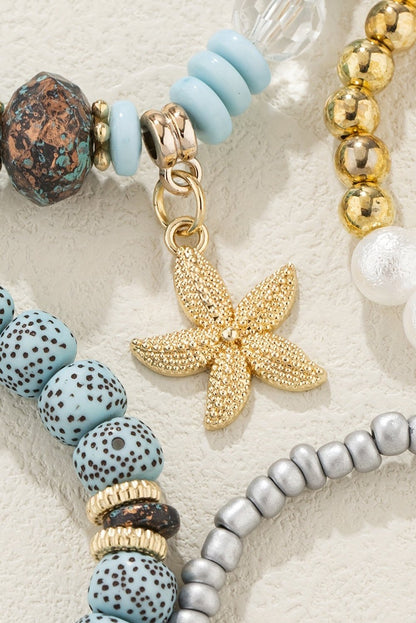 Leia Pendant Beaded Bracelet Set - Hello Beautiful BoutiqueJewelryThreaded Pear