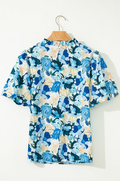 Leilani Short Puff Sleeve Blouse - Hello Beautiful BoutiqueBlouses & ShirtsThreaded Pear