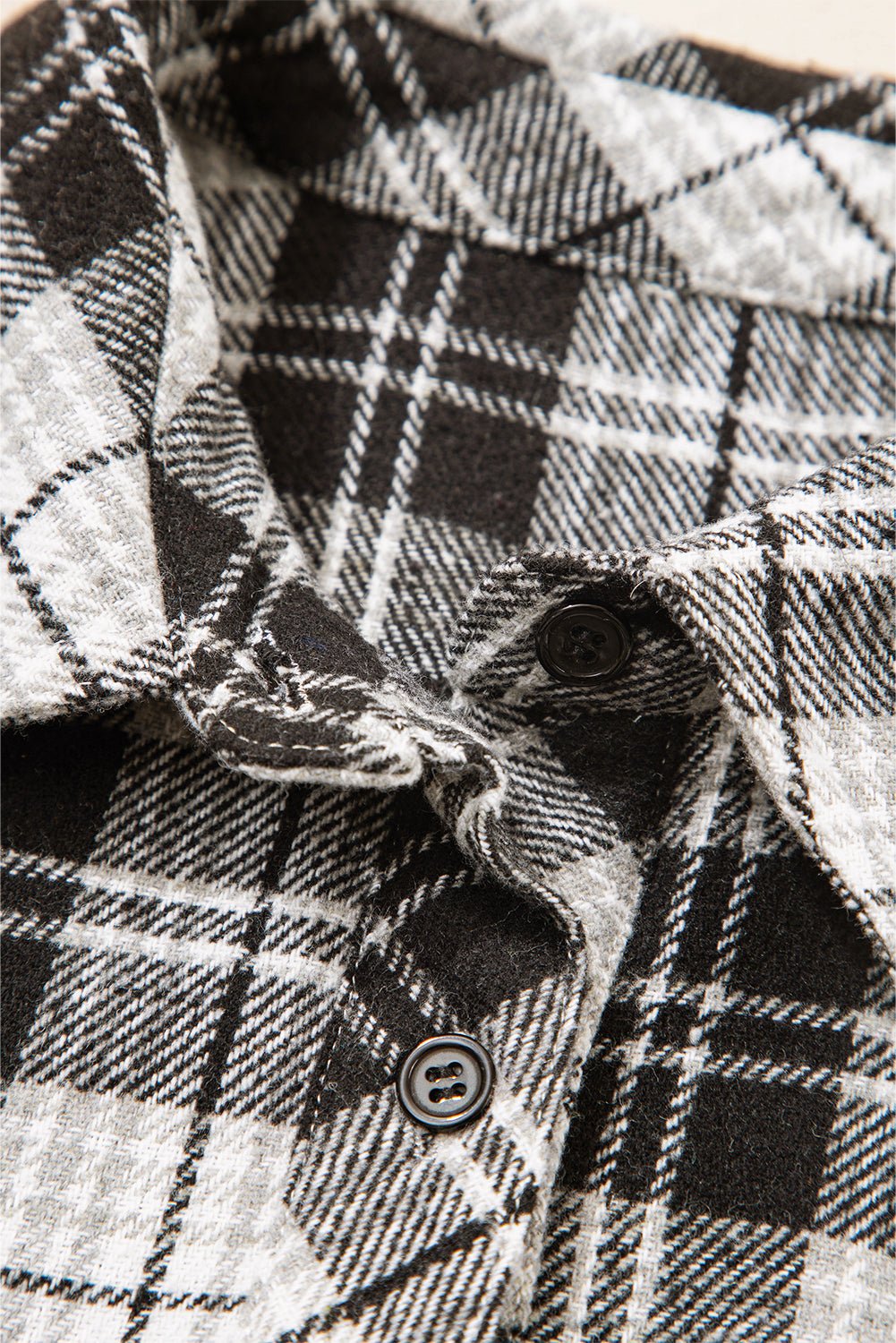 Leona Plaid Print Chest Shirt - Hello Beautiful BoutiqueBlouses & ShirtsThreaded Pear
