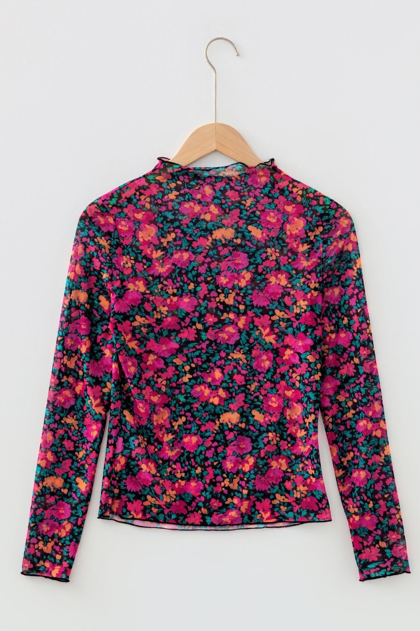 Leona Sleeve Mock top Long Sleeve Top - Hello Beautiful BoutiqueLong Sleeve TopsThreaded Pear