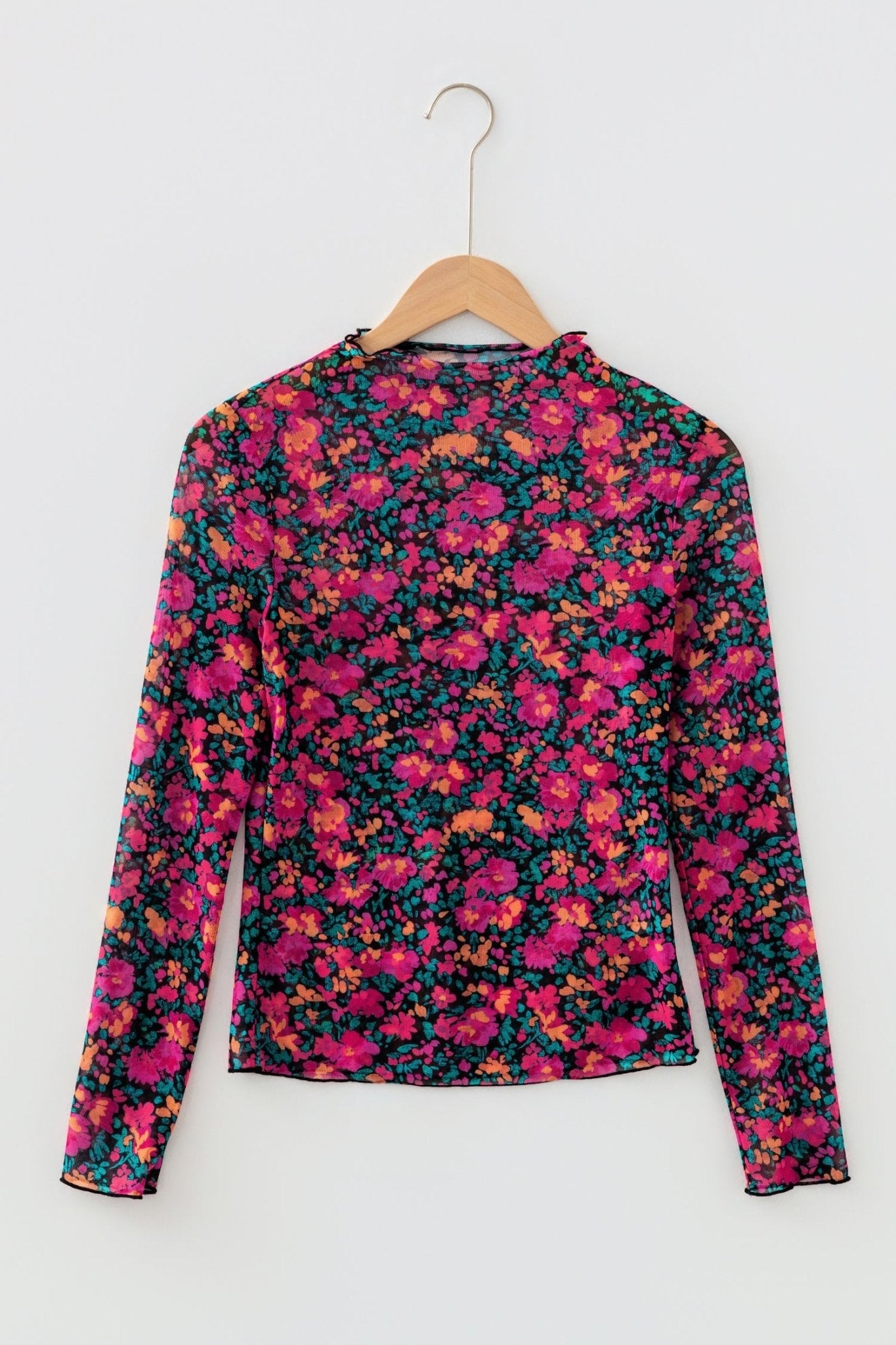Leona Sleeve Mock top Long Sleeve Top - Hello Beautiful BoutiqueLong Sleeve TopsThreaded Pear