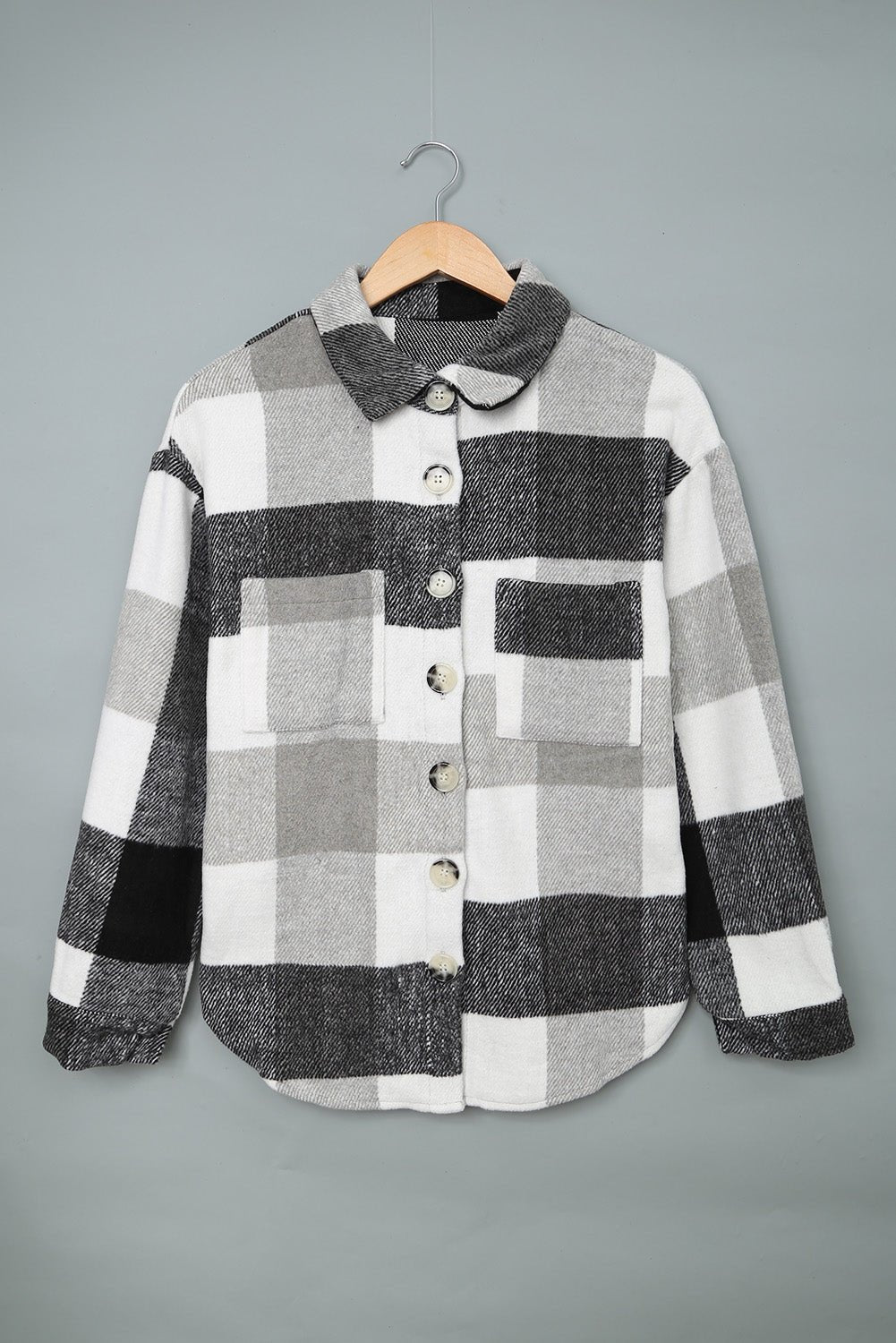 Leslie Block Long Sleeve Jacket - Hello Beautiful BoutiquePlaid ShacketsThreaded Pear