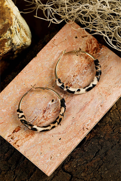 Lettie Plated Detail Hoop Earrings - Hello Beautiful BoutiqueJewelryThreaded Pear
