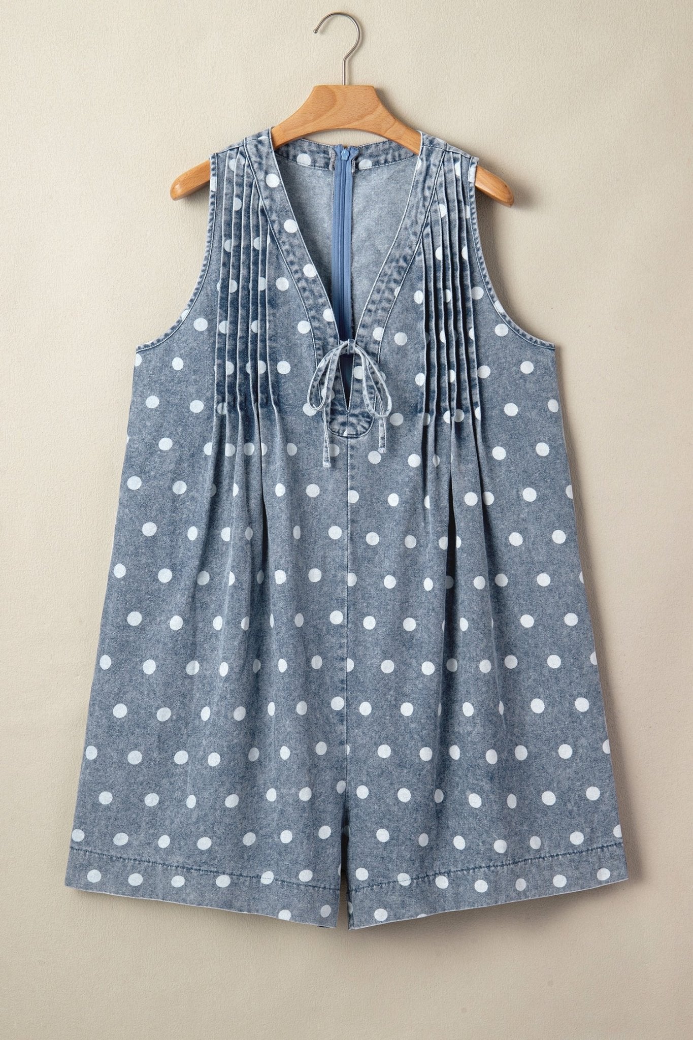 Lexi Tie Pleated Loose Romper - Hello Beautiful BoutiqueJumpsuits & RompersThreaded Pear