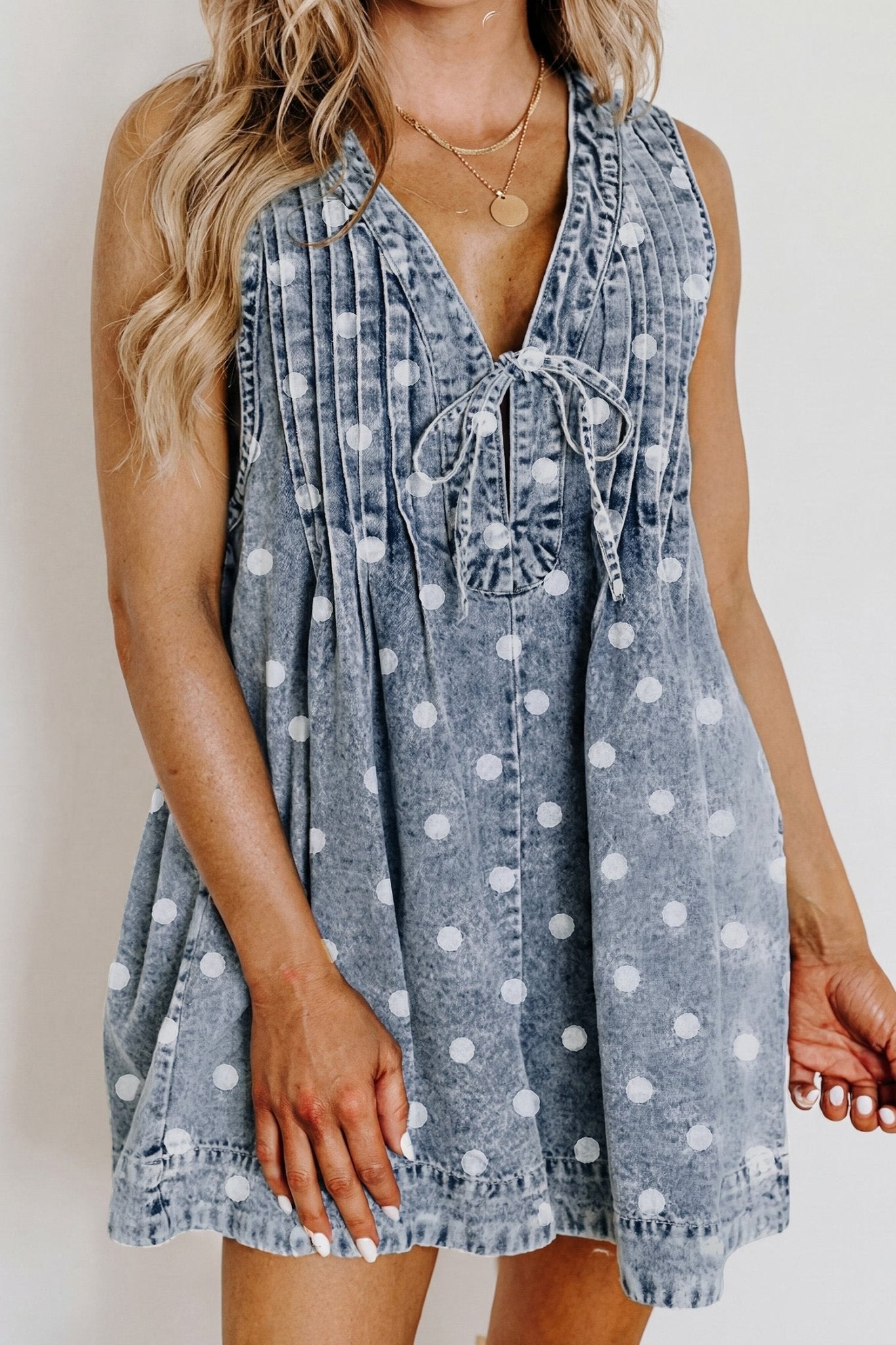 Lexi Tie Pleated Loose Romper - Hello Beautiful BoutiqueJumpsuits & RompersThreaded Pear