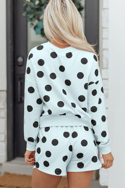 Lia Shoulder Pullover Drawstring Shorts Set - Hello Beautiful BoutiqueShort SetsThreaded Pear