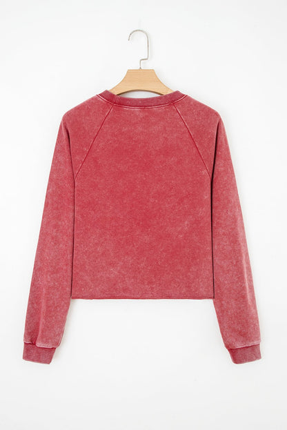 Liberty Raw Hem Crop Sweatshirt - Hello Beautiful BoutiqueSweatshirts & HoodiesThreaded Pear