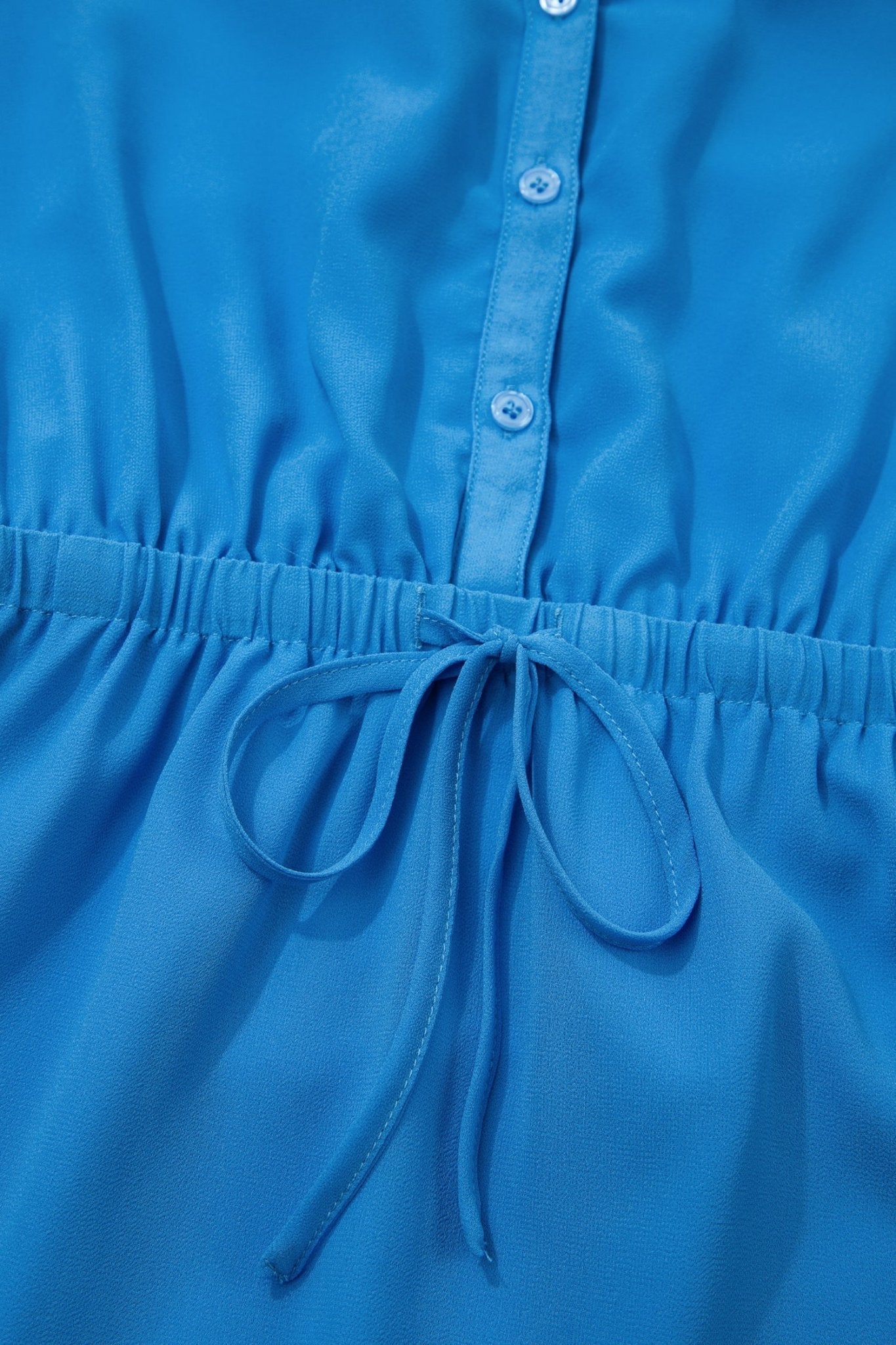 Lila Elastic Waist Sleeveless Shirt - Hello Beautiful BoutiqueMini DressesThreaded Pear