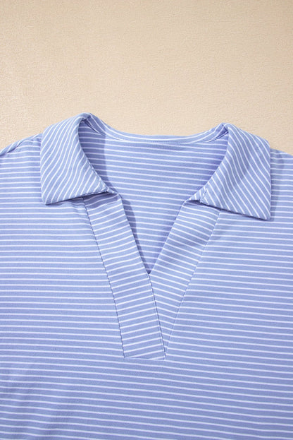 Lilian Dolman Sleeve Polo Shirt Set - Hello Beautiful BoutiqueShort SetsThreaded Pear