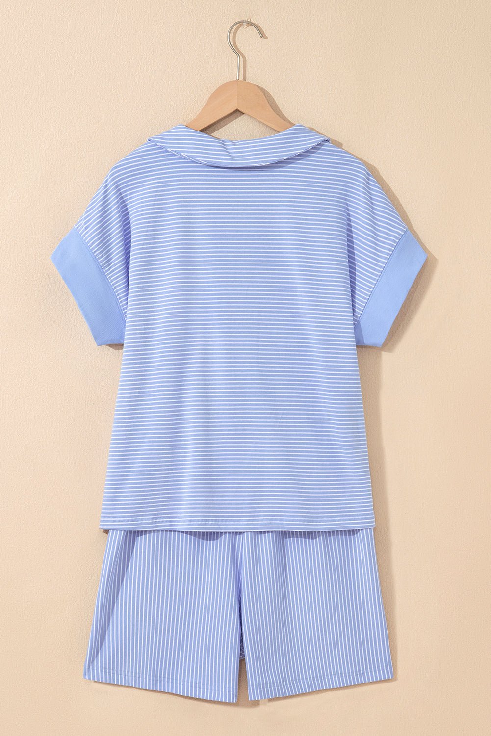 Lilian Dolman Sleeve Polo Shirt Set - Hello Beautiful BoutiqueShort SetsThreaded Pear