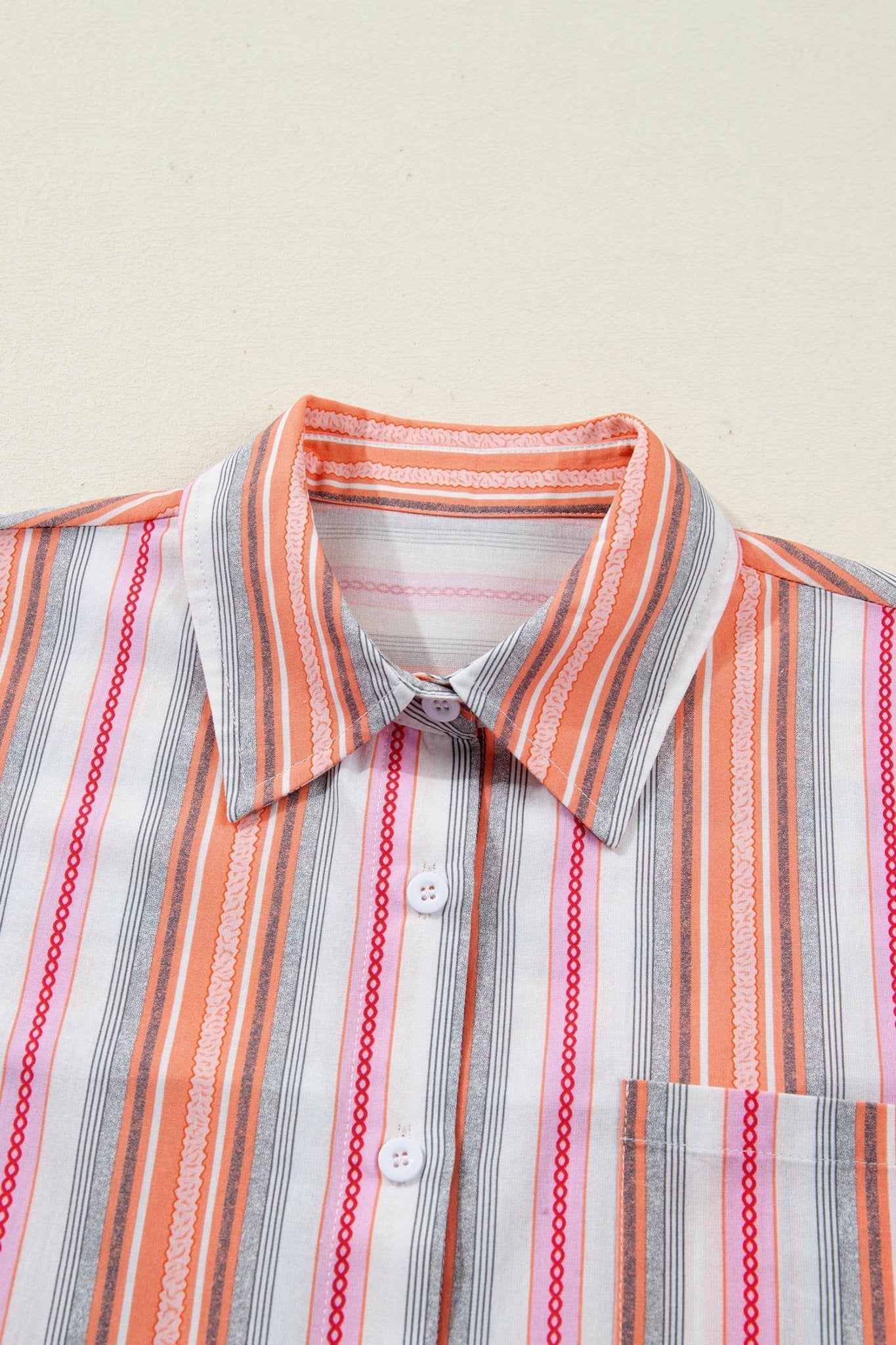 Lilian Up Short Sleeve Shirt - Hello Beautiful BoutiqueBlouses & ShirtsThreaded Pear
