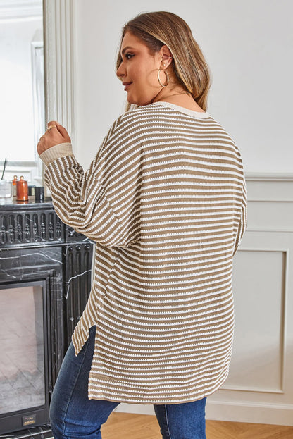 Lilianna Sleeve High Low PLUS Top - Hello Beautiful BoutiquePlus Size Long Sleeve TopsThreaded Pear