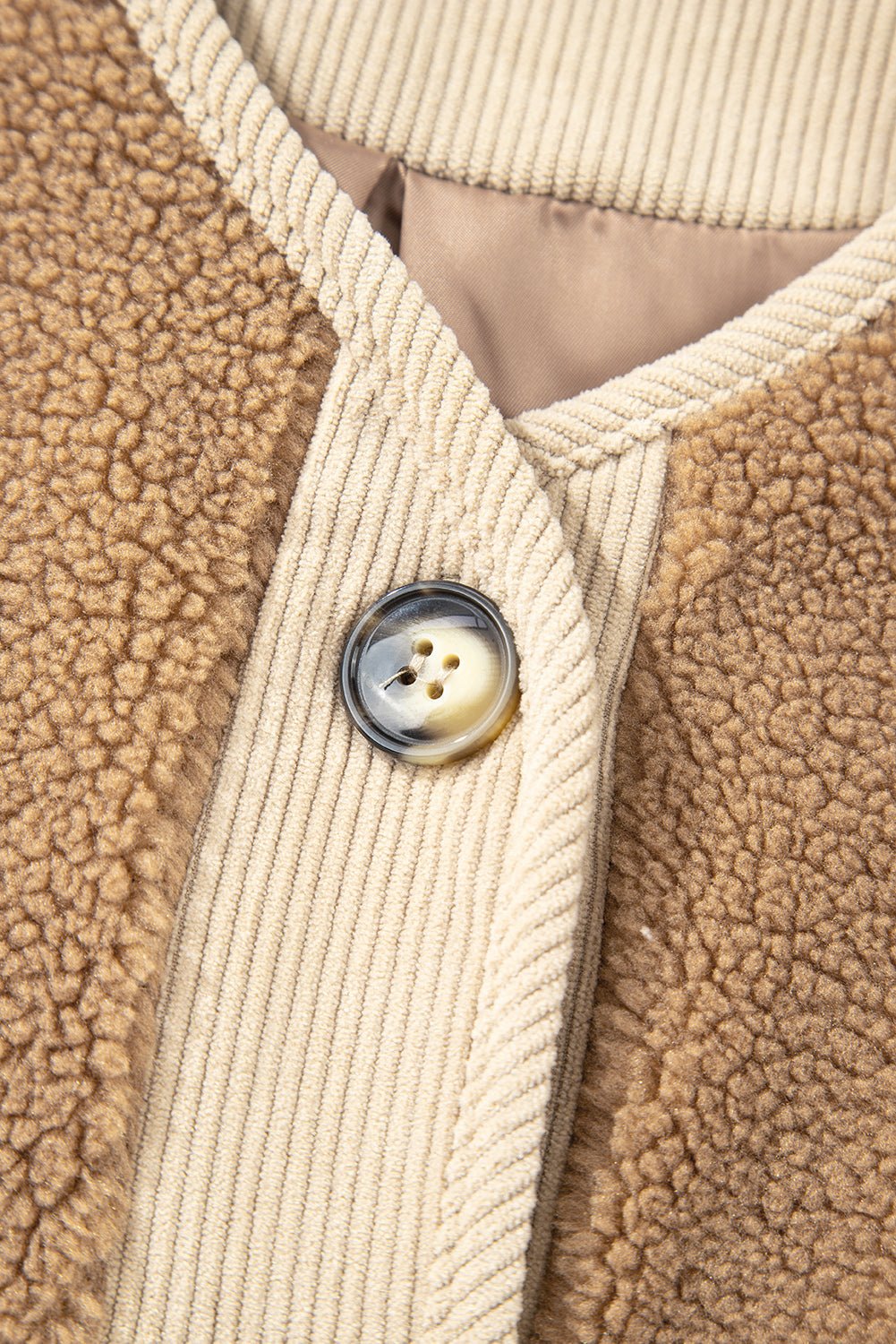 Lilisha Corduroy Edge Patchwork Jacket - Hello Beautiful BoutiqueJacketsThreaded Pear