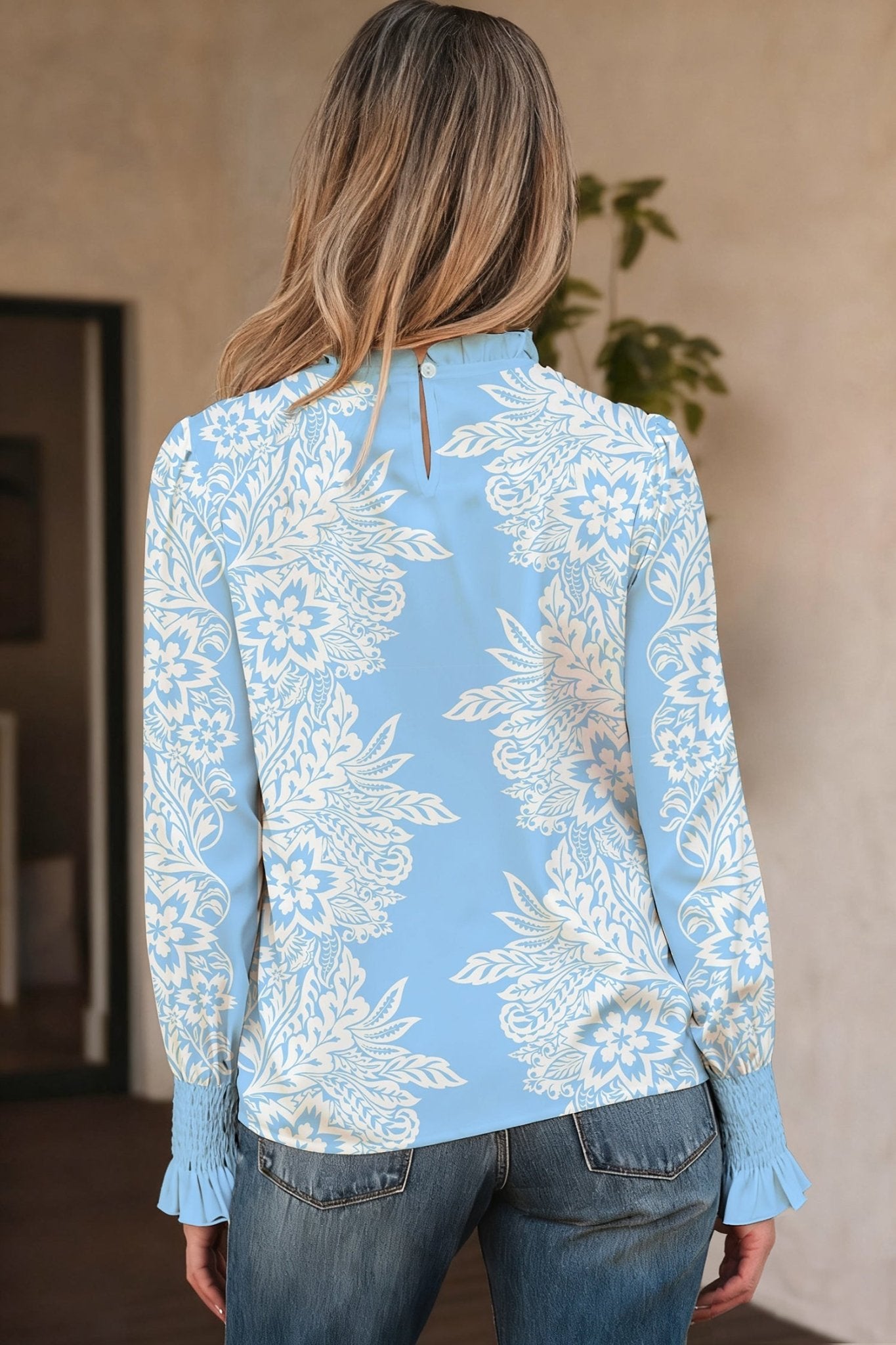 Lilith Puff Sleeve Flower Blouse - Hello Beautiful BoutiqueBlouses & ShirtsThreaded Pear