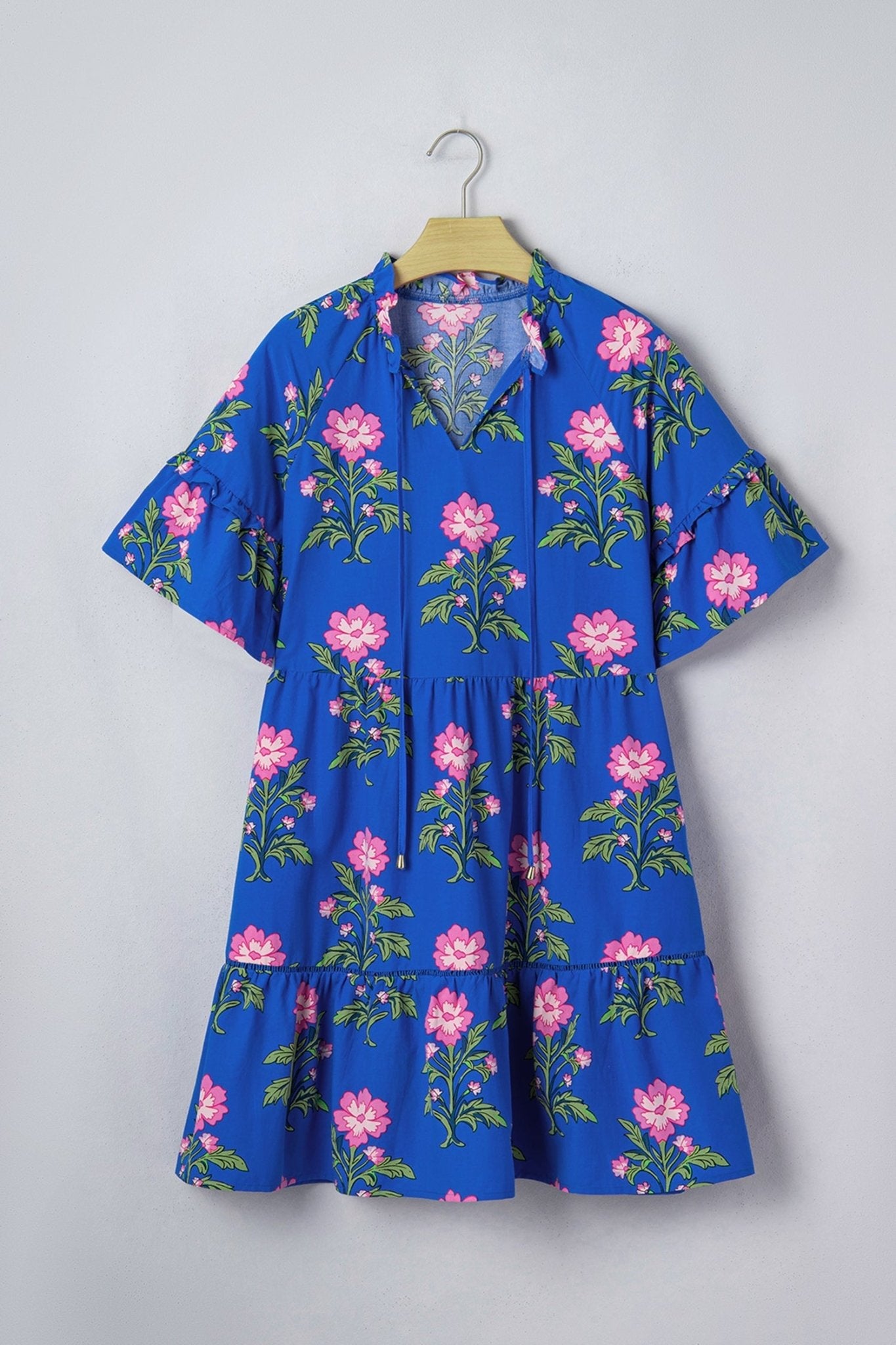 Lillian Sleeve Loose Flower Dress - Hello Beautiful BoutiqueFloral DressesThreaded Pear