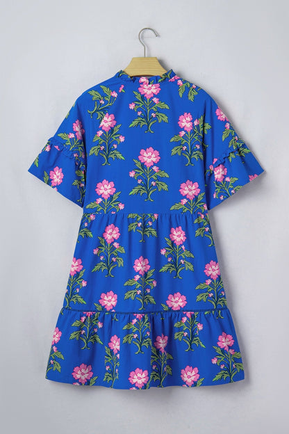 Lillian Sleeve Loose Flower Dress - Hello Beautiful BoutiqueFloral DressesThreaded Pear