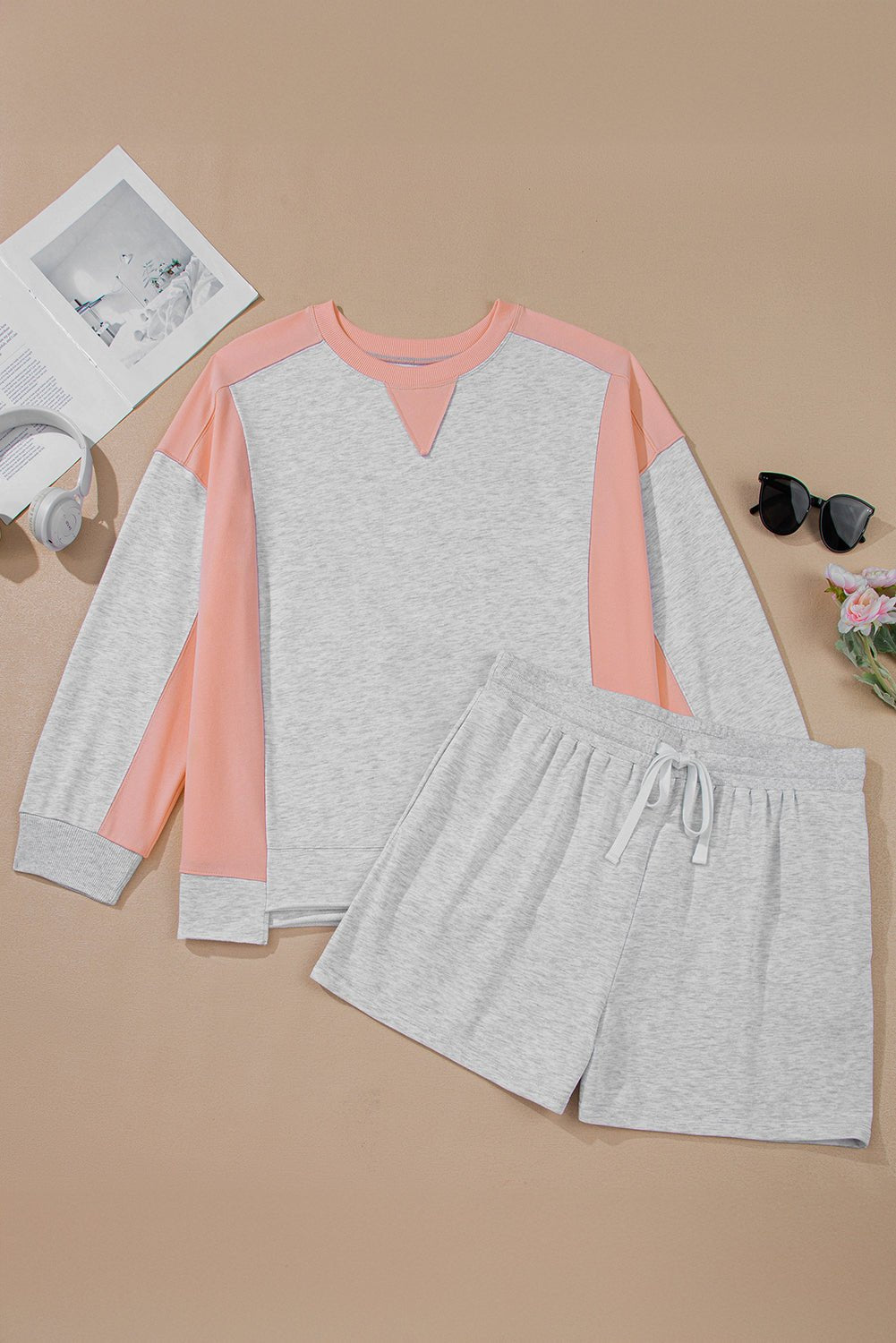 Lilliana Colorblock Pullover Casual PLUS Shorts - Hello Beautiful Boutique15% OFFThreaded Pear