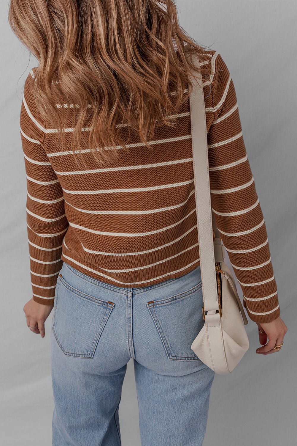 Lilly Striped Knit Cardigan Sweater - Hello Beautiful BoutiqueCardigansThreaded Pear