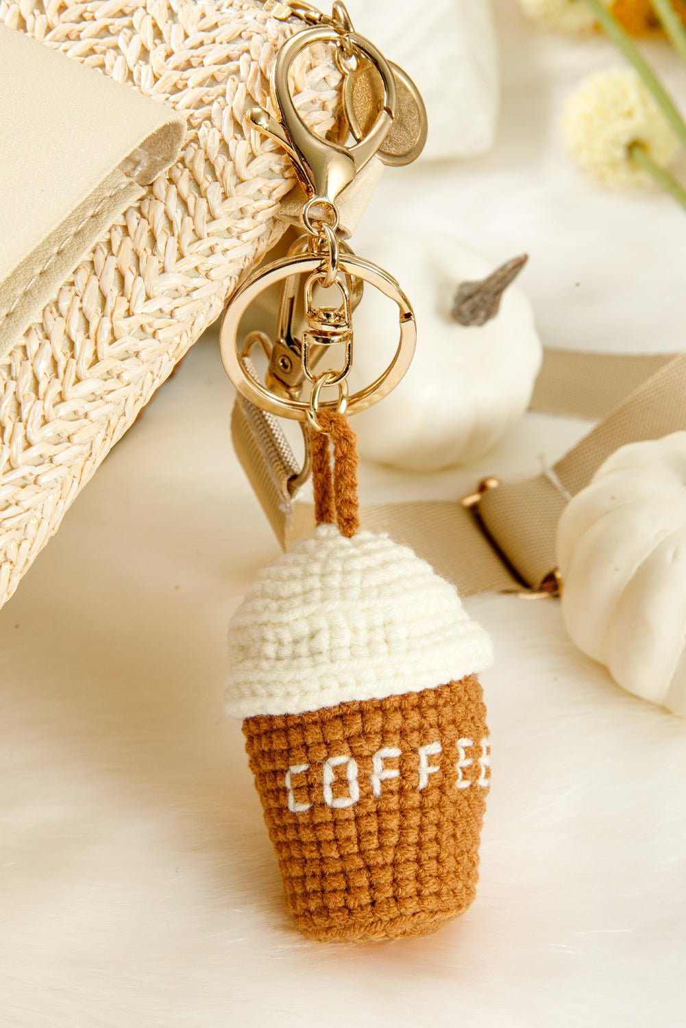 Lily Crochet Coffee Pendent Keychain - Hello Beautiful BoutiqueOther AccessoriesThreaded Pear