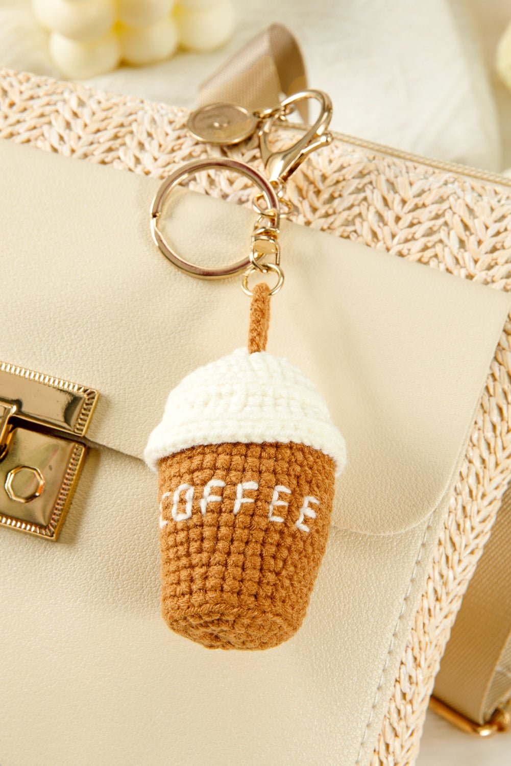 Lily Crochet Coffee Pendent Keychain - Hello Beautiful BoutiqueOther AccessoriesThreaded Pear