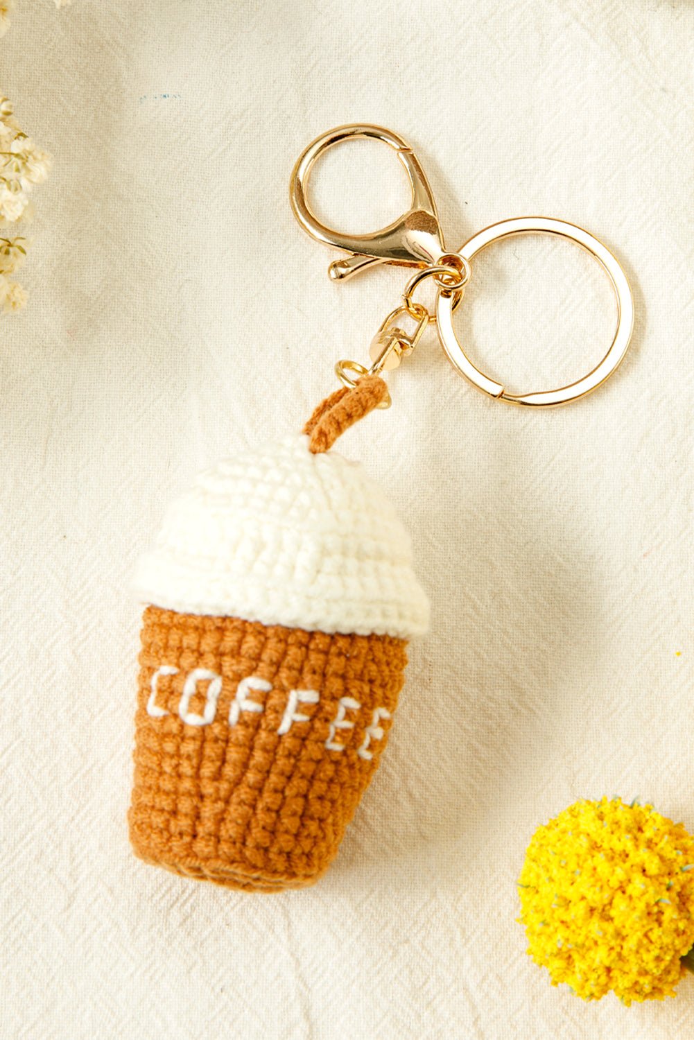 Lily Crochet Coffee Pendent Keychain - Hello Beautiful BoutiqueOther AccessoriesThreaded Pear