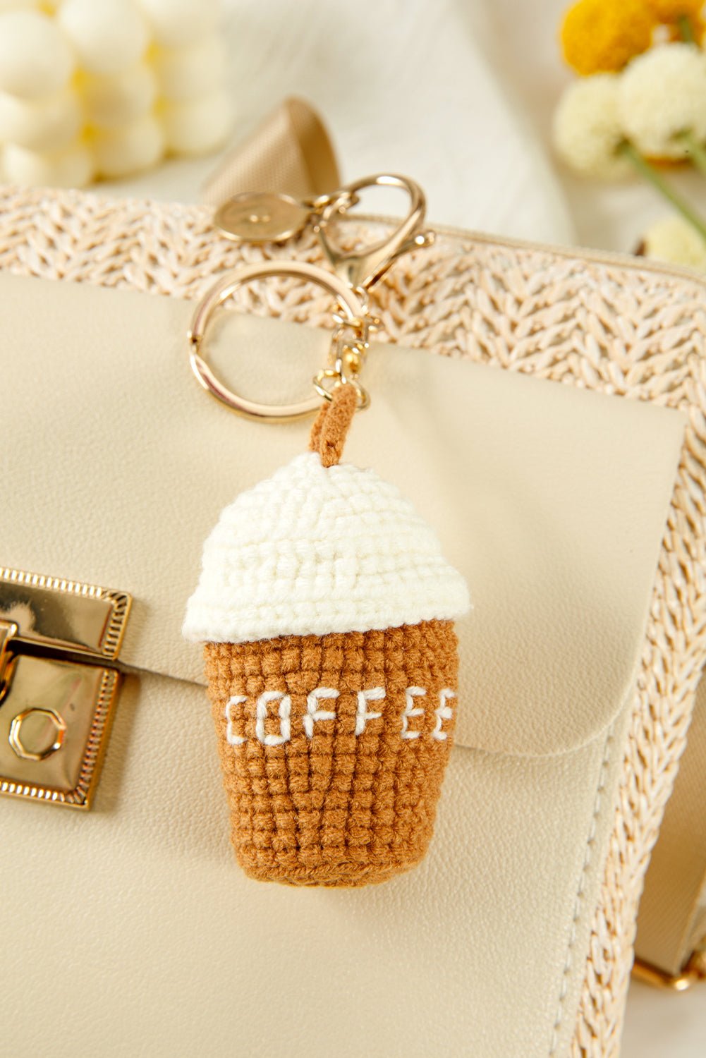 Lily Crochet Coffee Pendent Keychain - Hello Beautiful BoutiqueOther AccessoriesThreaded Pear