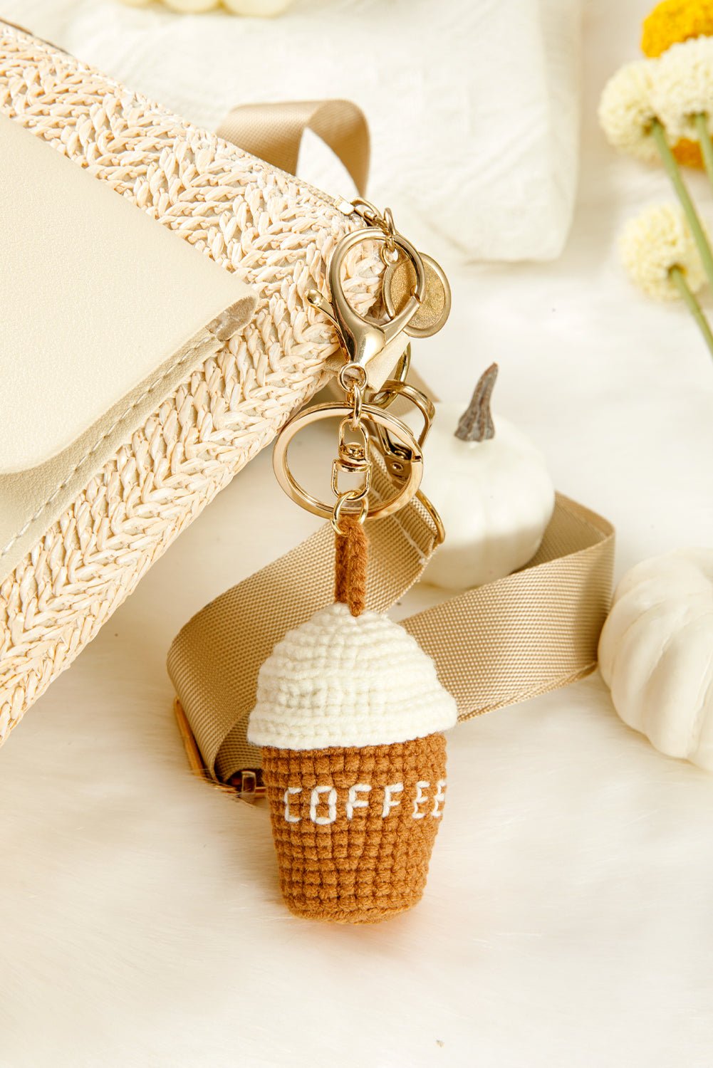 Lily Crochet Coffee Pendent Keychain - Hello Beautiful BoutiqueOther AccessoriesThreaded Pear