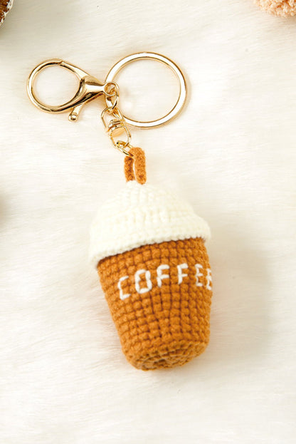 Lily Crochet Coffee Pendent Keychain - Hello Beautiful BoutiqueOther AccessoriesThreaded Pear