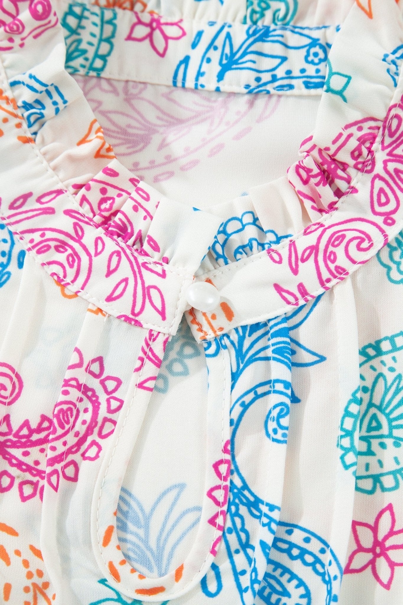 Lilyana Keyhole Puff Sleeve Blouse - Hello Beautiful BoutiqueBlouses & ShirtsThreaded Pear