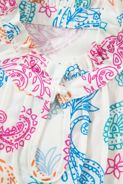 Lilyana Keyhole Puff Sleeve Blouse - Hello Beautiful BoutiqueBlouses & ShirtsThreaded Pear