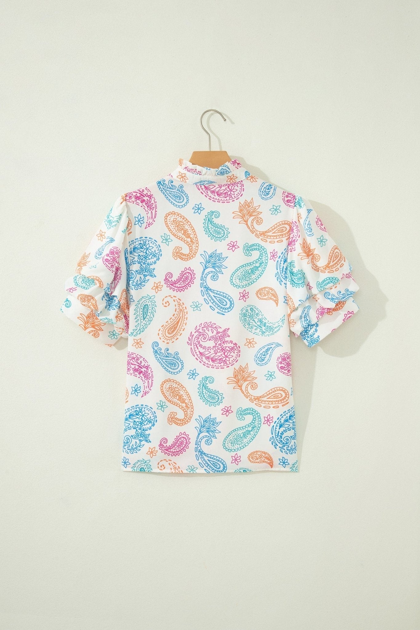 Lilyana Keyhole Puff Sleeve Blouse - Hello Beautiful BoutiqueBlouses & ShirtsThreaded Pear