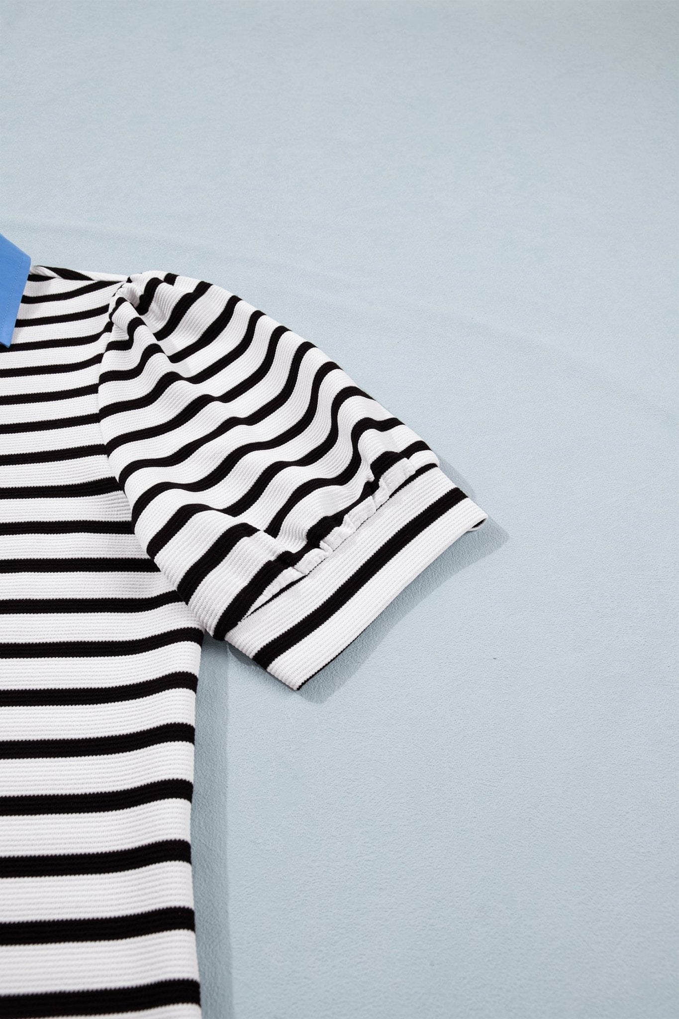 Lina Block Polo Collar Blouse - Hello Beautiful BoutiqueBlouses & ShirtsThreaded Pear