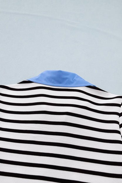 Lina Block Polo Collar Blouse - Hello Beautiful BoutiqueBlouses & ShirtsThreaded Pear