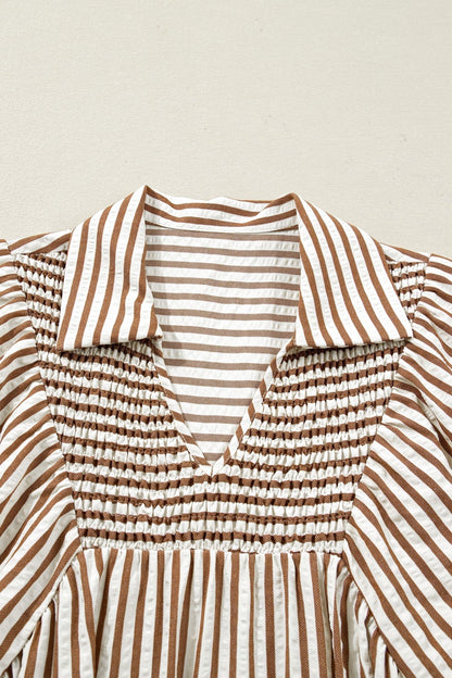 Lina Short Puff Sleeve Blouse - Hello Beautiful BoutiqueBlouses & ShirtsThreaded Pear