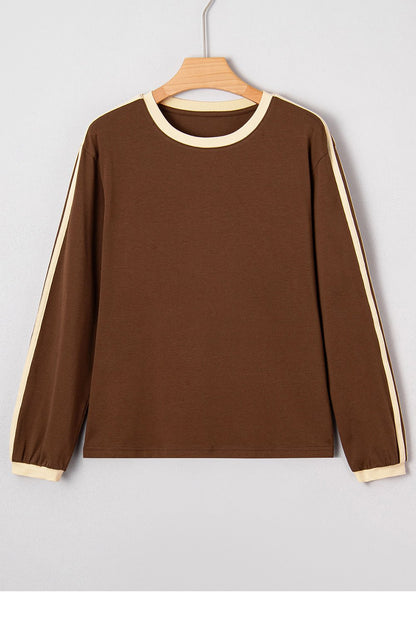 Lina Sleeve T Shirt Long Sleeve Top - Hello Beautiful BoutiqueLong Sleeve TopsThreaded Pear