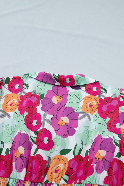 Lisa Puffy Half Sleeve Dress - Hello Beautiful BoutiqueFloral DressesThreaded Pear