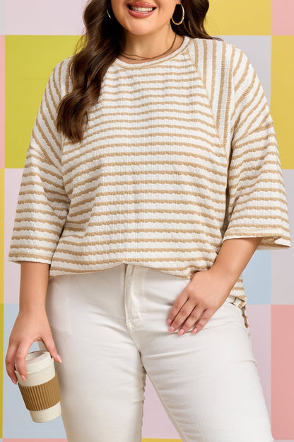 Liv Detail Half Sleeve PLUS Top - Hello Beautiful BoutiquePlus Size Tops & TeesThreaded Pear
