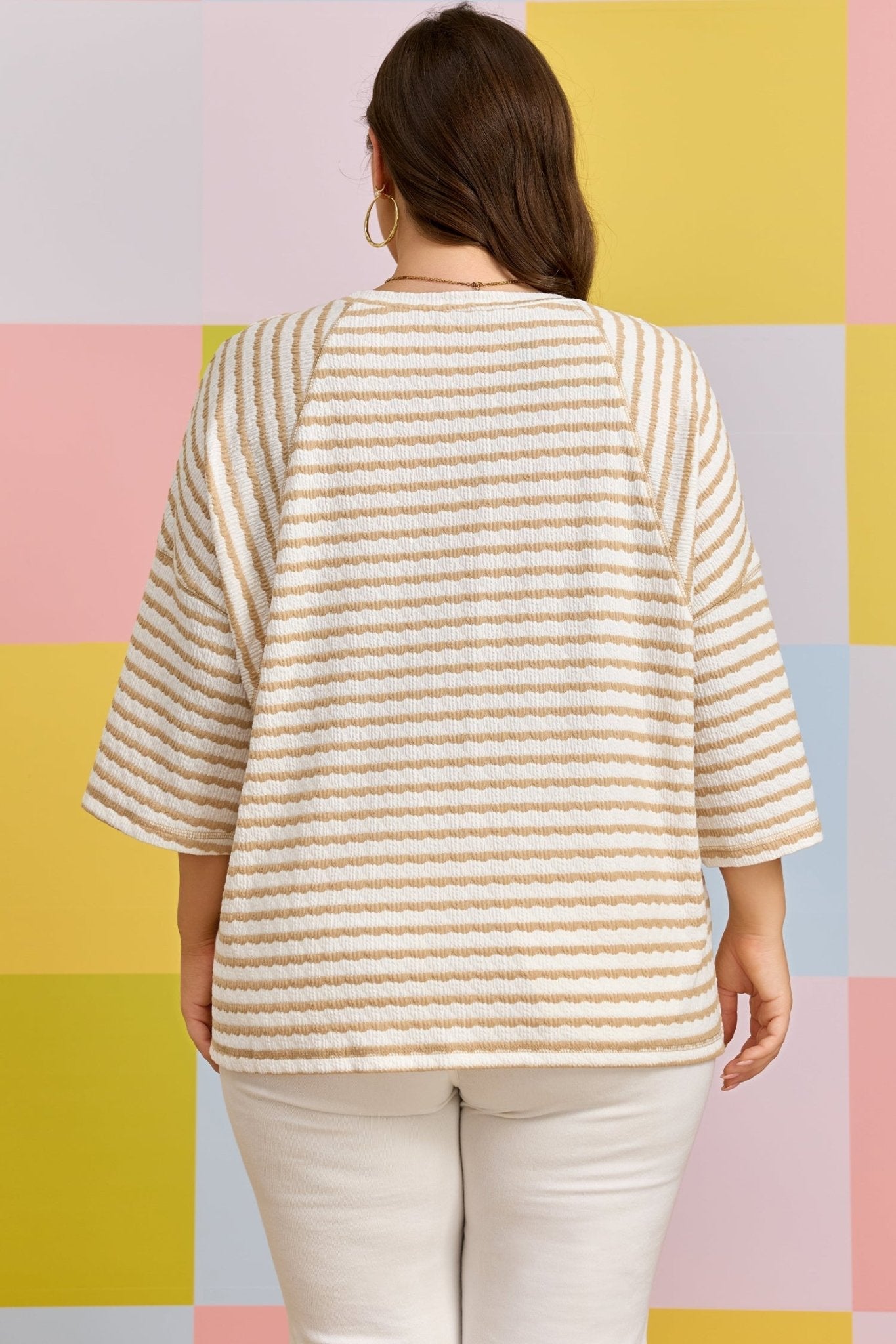 Liv Detail Half Sleeve PLUS Top - Hello Beautiful BoutiquePlus Size Tops & TeesThreaded Pear