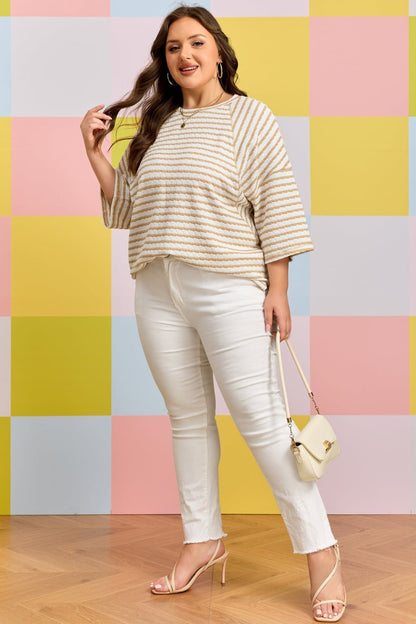 Liv Detail Half Sleeve PLUS Top - Hello Beautiful BoutiquePlus Size Tops & TeesThreaded Pear