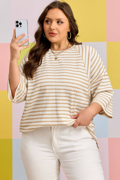 Liv Detail Half Sleeve PLUS Top - Hello Beautiful BoutiquePlus Size Tops & TeesThreaded Pear