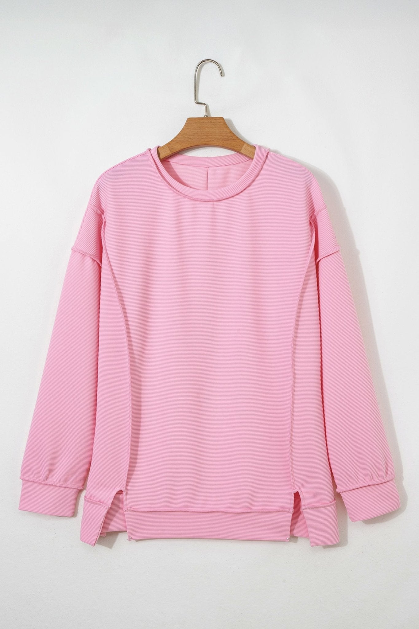 Liv Drop Shoulder Baggy Pullover - Hello Beautiful BoutiqueLong Sleeve TopsThreaded Pear