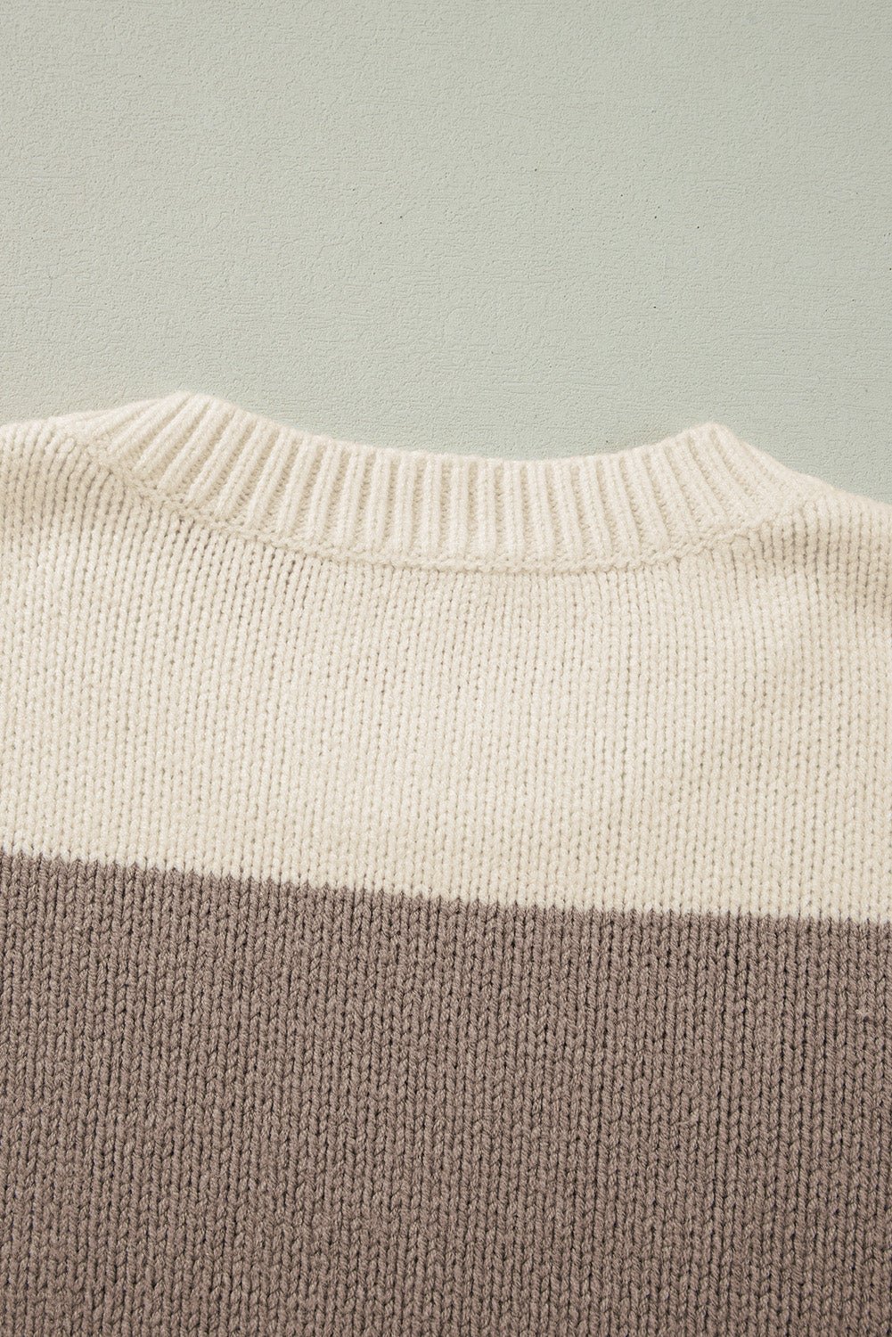 Livia Colorblock Loose Pullover Sweater - Hello Beautiful BoutiqueSweatersThreaded Pear