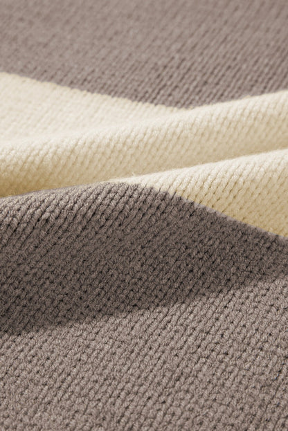 Livia Colorblock Loose Pullover Sweater - Hello Beautiful BoutiqueSweatersThreaded Pear
