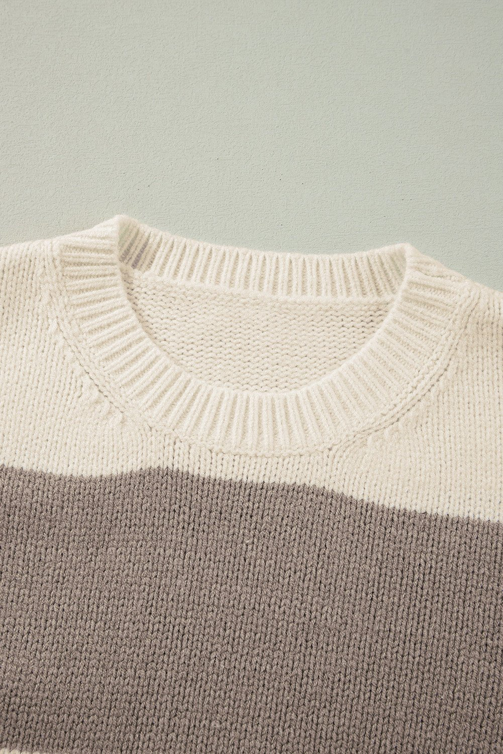 Livia Colorblock Loose Pullover Sweater - Hello Beautiful BoutiqueSweatersThreaded Pear