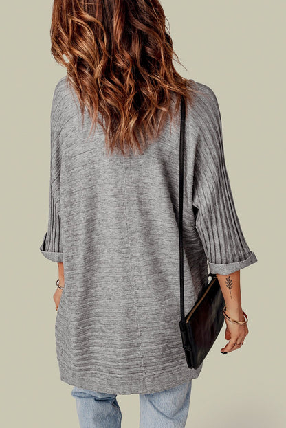 Lolatara Open Front Knit Cardigan - Hello Beautiful BoutiqueCardigansThreaded Pear