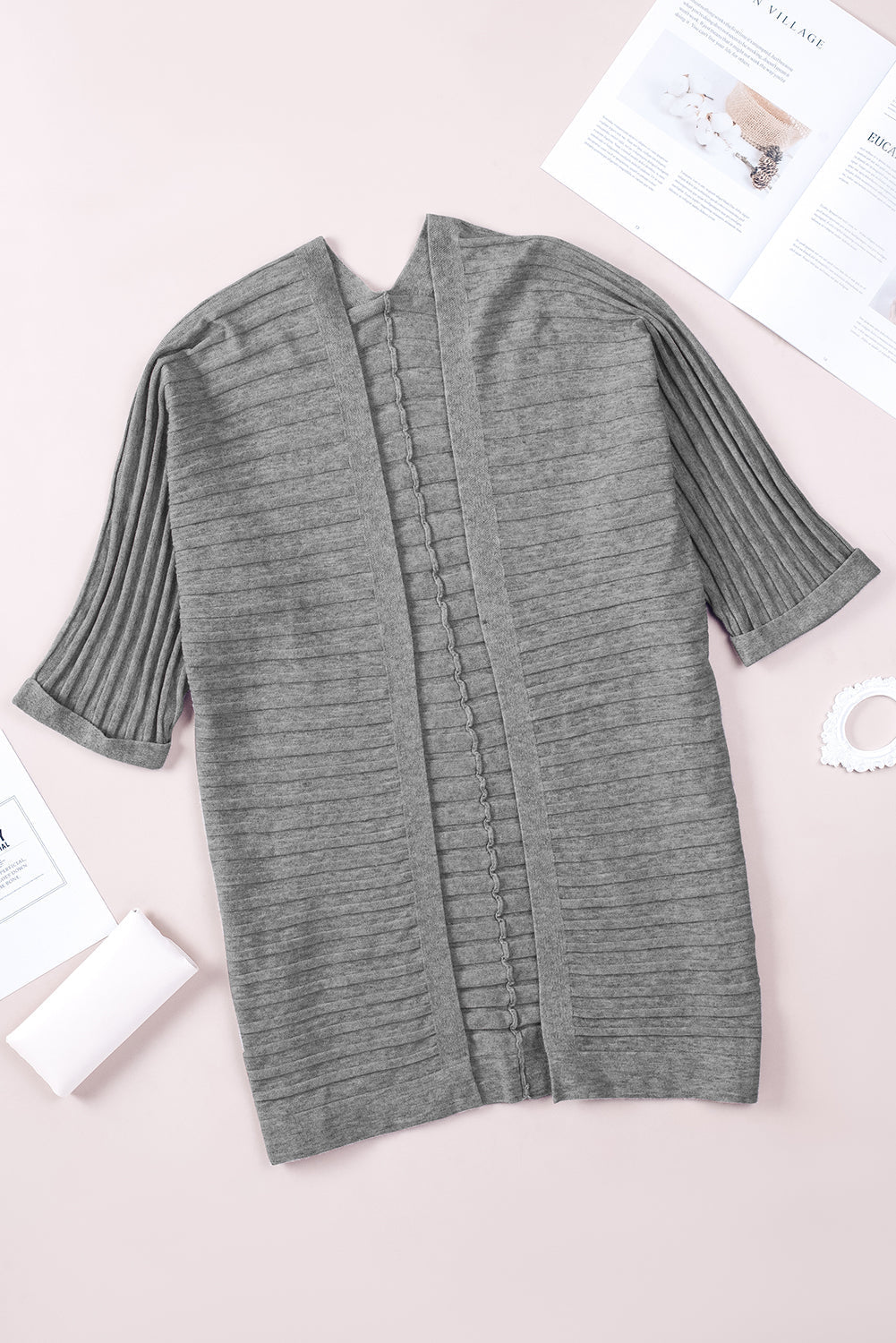 Lolatara Open Front Knit Cardigan - Hello Beautiful BoutiqueCardigansThreaded Pear
