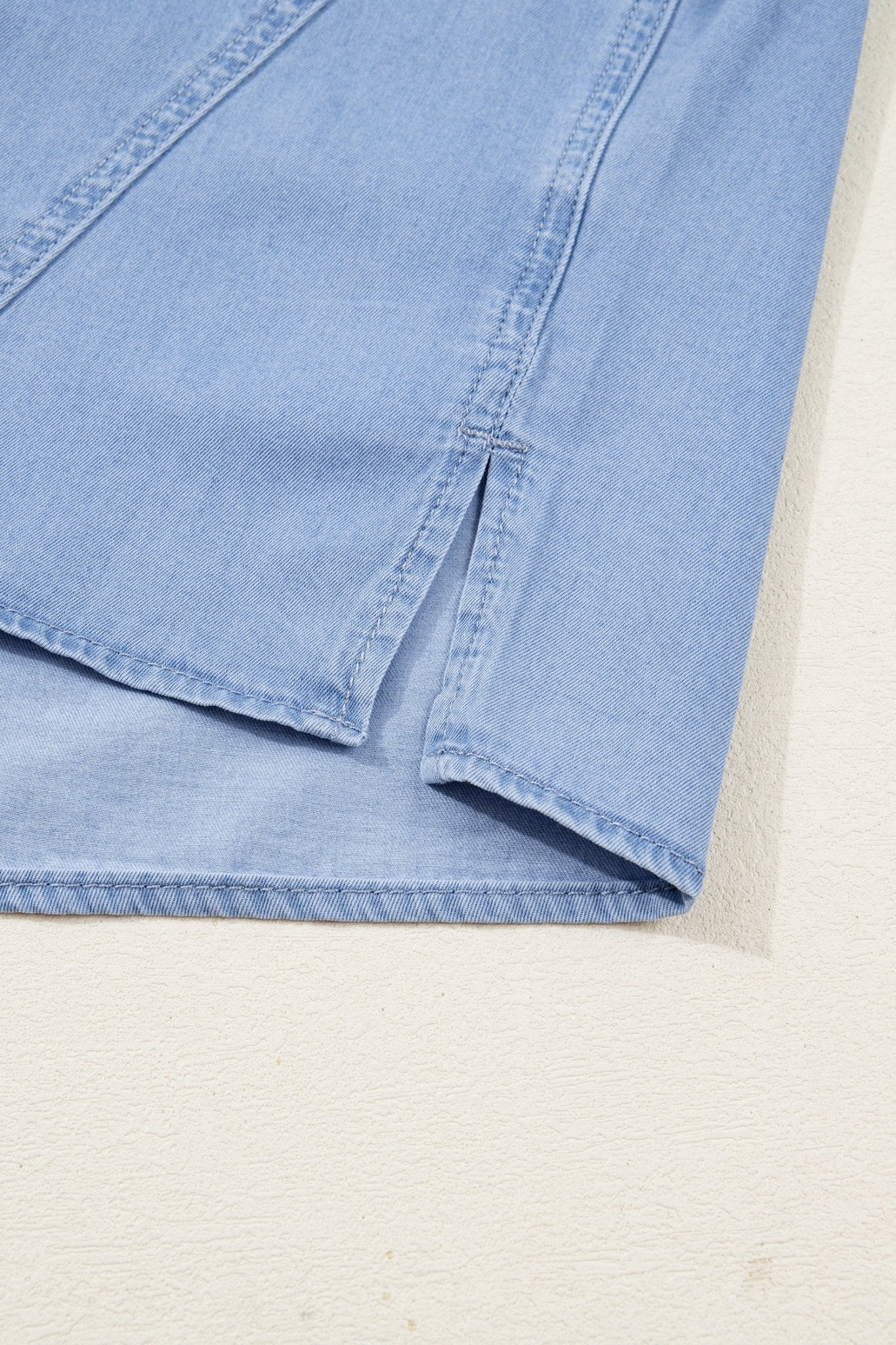Londyn Bracelet Sleeve Chambray Shirt - Hello Beautiful BoutiqueBlouses & ShirtsThreaded Pear