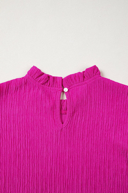 Londyn Trim Short Sleeve Blouse - Hello Beautiful BoutiqueBlouses & ShirtsThreaded Pear