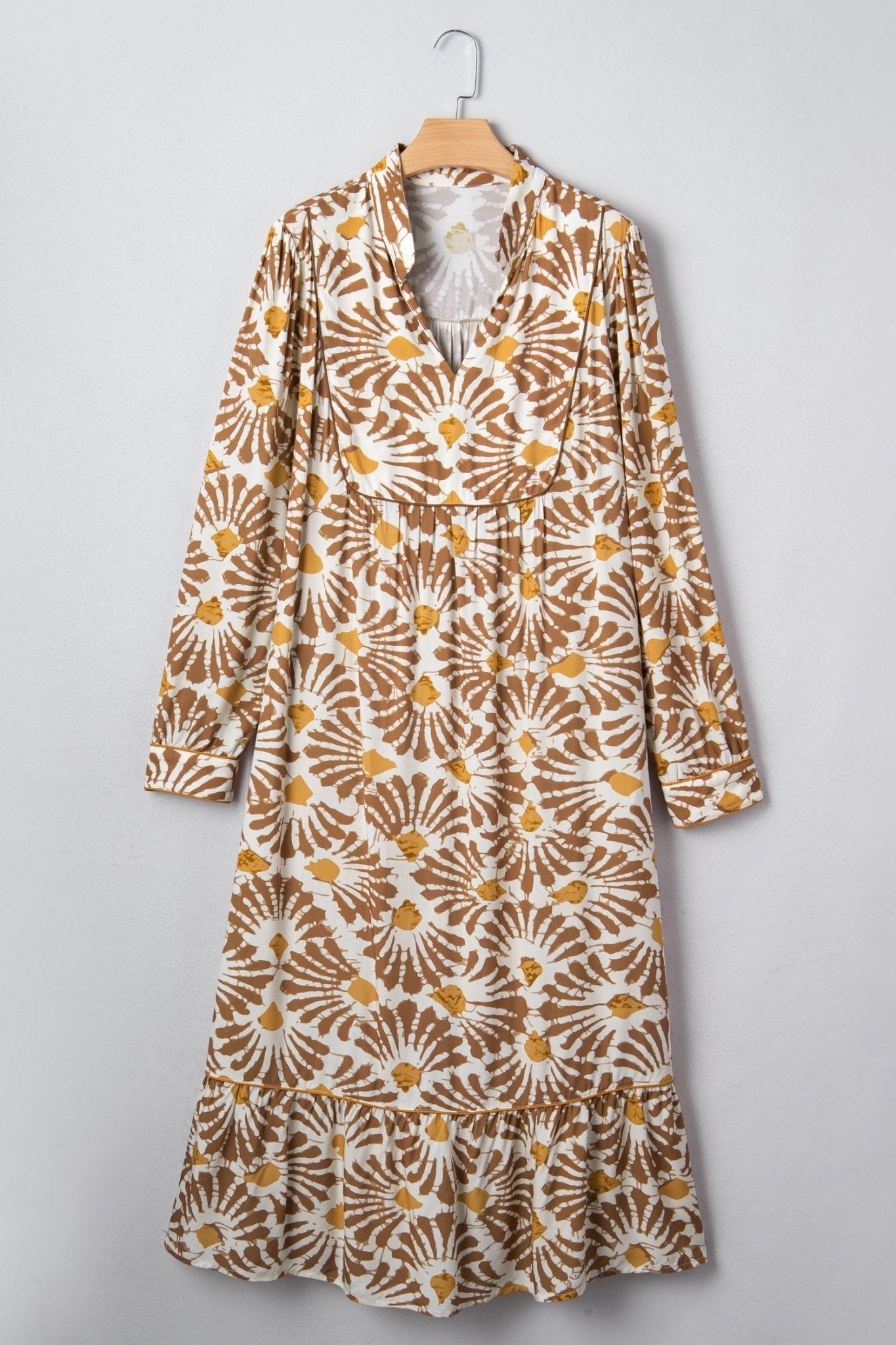 Lorelai Print Loose Long PLUS Dress - Hello Beautiful BoutiquePlus Size Maxi DressesThreaded Pear