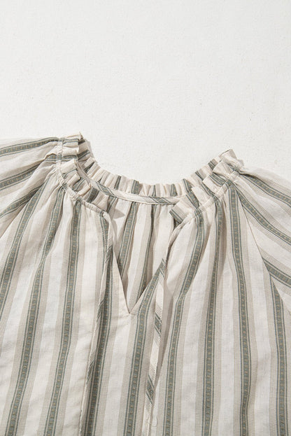 Lorelai Tie Short Sleeve Blouse - Hello Beautiful BoutiqueBlouses & ShirtsThreaded Pear